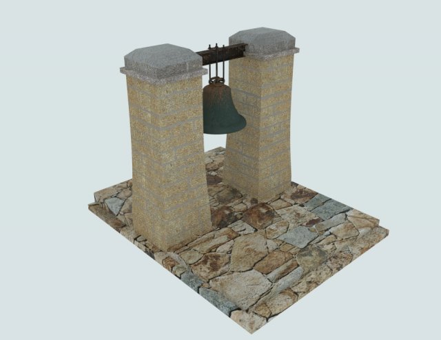 bell 3D Model .c4d .max .obj .3ds .fbx .stl .blend 