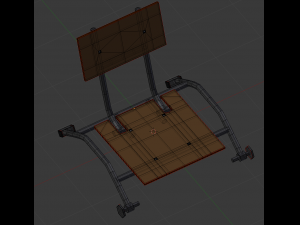 chair wood Modelo 3D