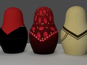 matryoshka Modelo 3D