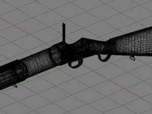 hand grenade launcher blanch-chevallier 3D Модель
