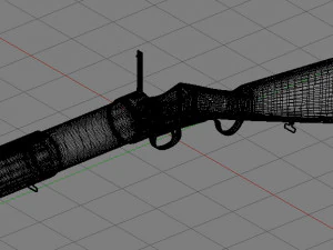 hand grenade launcher blanch-chevallier 3D Model