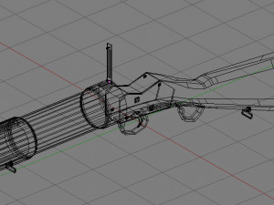 hand grenade launcher blanch-chevallier 3D Модель