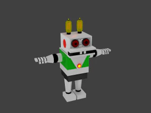 रोबोटिक खरगोश 3D मॉडल