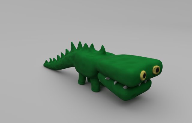crocodile Modello 3D .c4d .max .obj .3ds .fbx .stl .blend 