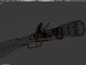 hand grenade launcher 3D Model