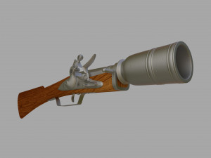 hand grenade launcher 3D Model