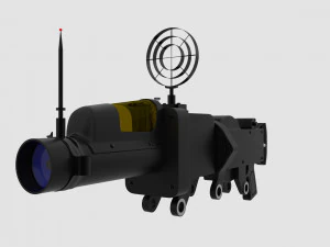जापानी विमानन रोकुओह-शा टाइप 89 फोटो मशीन 3D मॉडल