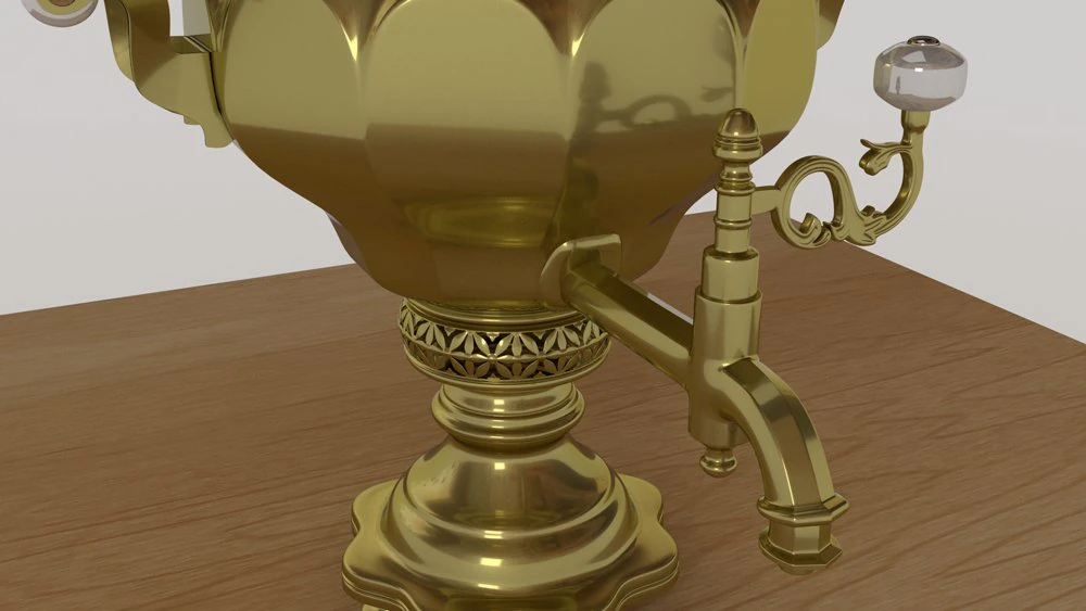 russian teapot 3D Model .c4d .max .obj .3ds .fbx .stl .blend 