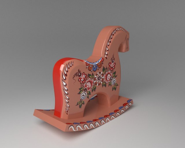 souvenir horse 3D Model .c4d .max .obj .3ds .fbx .stl .blend 