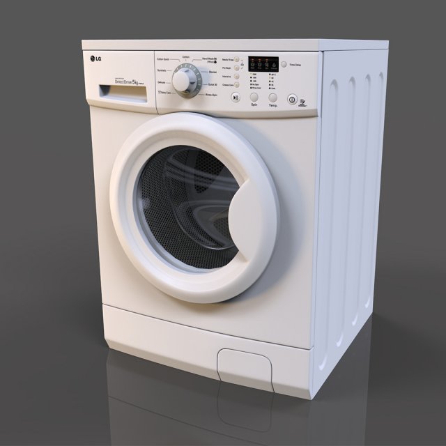 washing machine lg f10b8qd 3D 모델 .c4d .max .obj .3ds .fbx .stl .blend