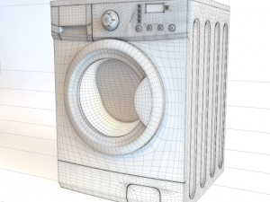 washing machine lg f10b8qd 3D 모델