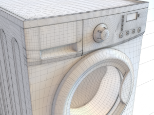 washing machine lg f10b8qd 3D 모델