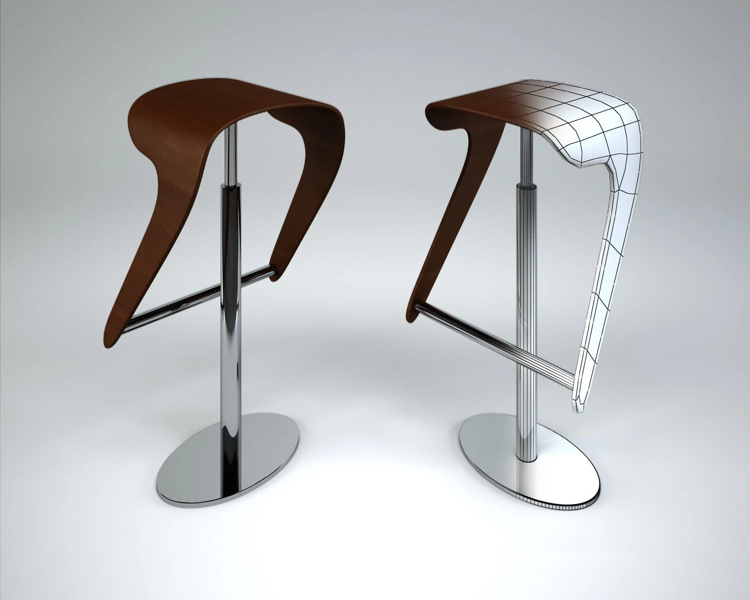 stoolbar 3D Model .c4d .max .obj .3ds .fbx .stl .blend