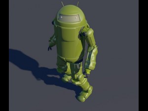 androuid robot Model 3D