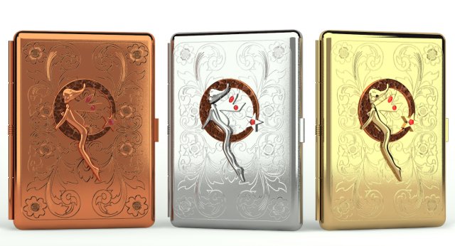 cigarette case fairy on the crescent moon 3D मॉडल .c4d .max .obj .3ds .fbx .stl .blend 