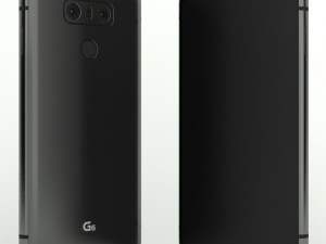 lg g6 black 3D 모델