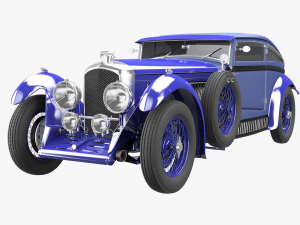 bentley blue train 3D मॉडल
