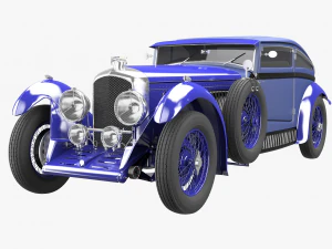 tren azul bentley Modelo 3D
