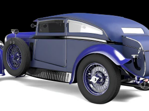 bentley blue train 3D Model