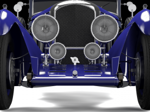 bentley blue train Model 3D