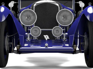 bentley blue train 3D Model
