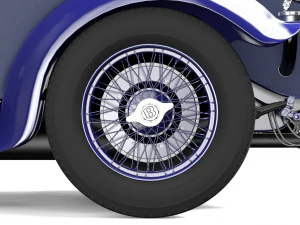 bentley blue train 3D Model