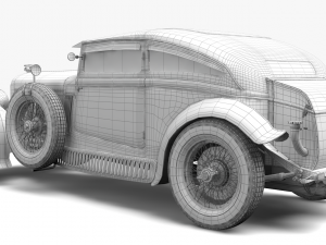 bentley blue train Model 3D