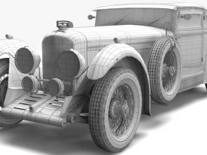 bentley blue train 3D Model