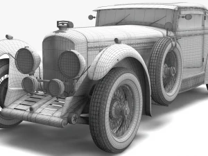 bentley blue train 3D Model