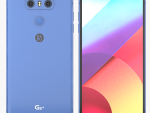 lg g6 plus optical marine blue 3D Model