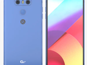 एलजी जी6 प्लस ऑप्टिकल मरीन ब्लू 3D मॉडल