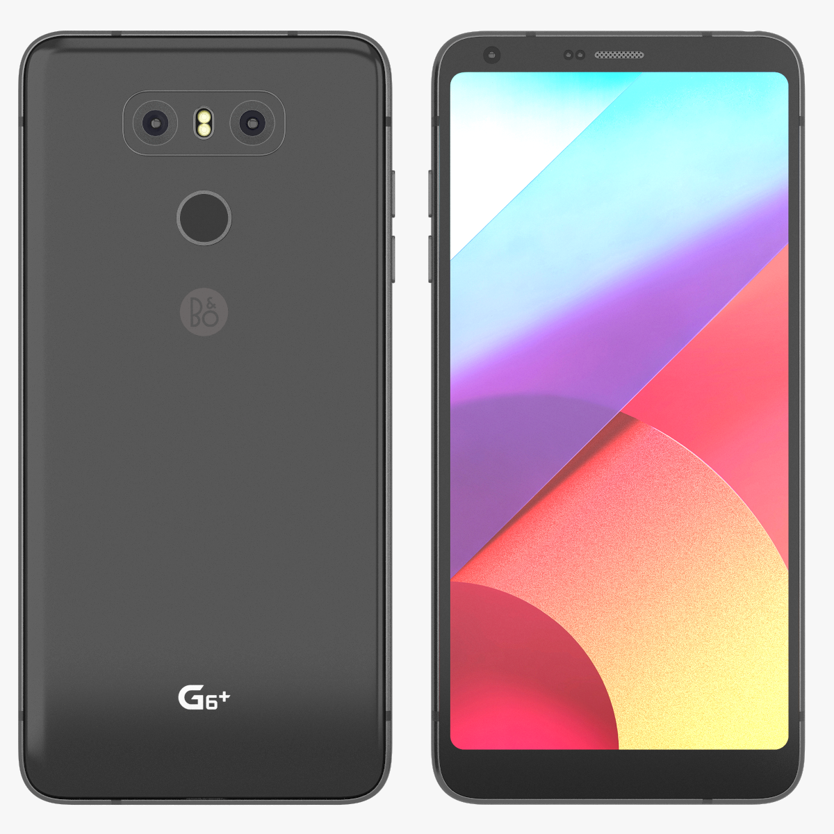 Lg G6 Plus Optical Astra Black 3d Model In Phone And Cell Phone