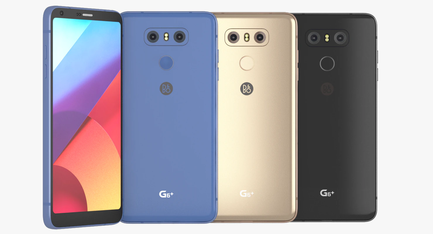 lg g6 plus all colours 3D Model .c4d .max .obj .3ds .fbx .stl .blend 
