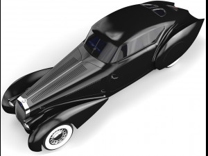 delage d8 120 s pourtout aero coupe black 3D Model