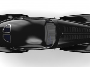 delage d8 120 s pourtout aero coupe black 3D Model