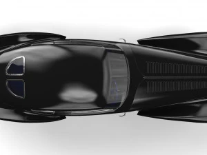 delage d8 120 s pourtout aero coupe black 3D Model