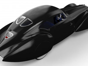 delage d8 120 s pourtout aero coupe black 3D Model