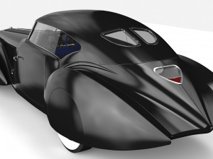 delage d8 120 s pourtout aero coupe black 3D Model