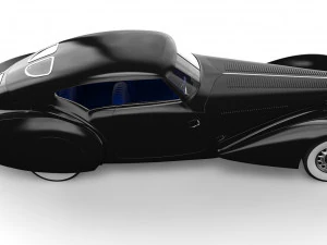 delage d8 120 s pourtout aero coupe black 3D Model