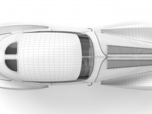 delage d8 120 s pourtout aero coupe black 3D Model