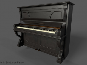 old piano 3Dモデル