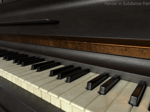 old piano 3Dモデル