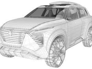 nissan xmotion concept with interior 3D Model