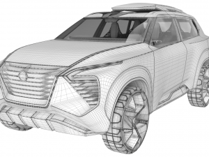 nissan xmotion concept with interior 3D Model