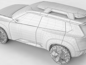nissan xmotion concept with interior 3D Model
