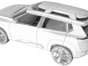 nissan xmotion concept with interior 3D Model