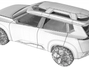nissan xmotion concept with interior 3D Model