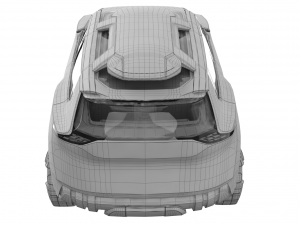 nissan xmotion concept with interior 3D Model