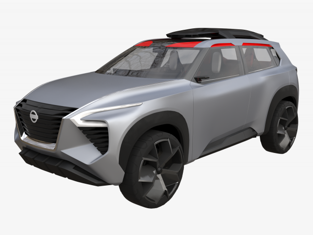 nissan xmotion concept with interior 3D Model .c4d .max .obj .3ds .fbx .stl .blend 
