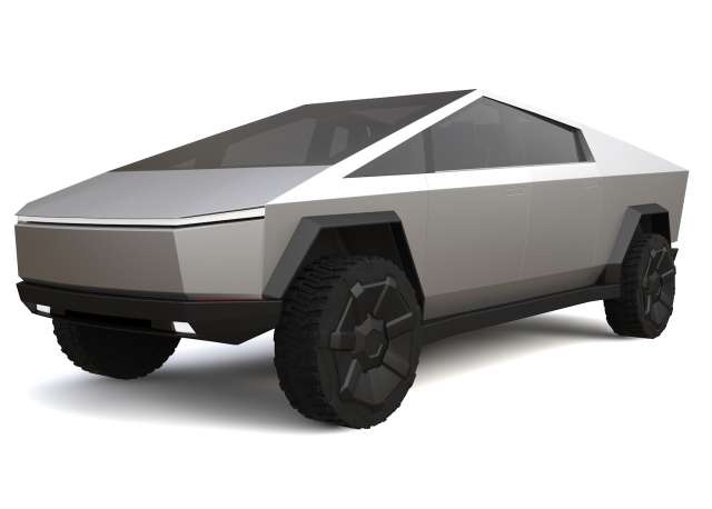 tesla cybertruck Modelo 3D .c4d .max .obj .3ds .fbx .stl .blend 